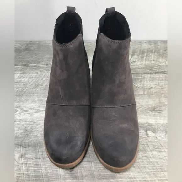 Sorel NL3754 Brown Leather Joan of Arctic II Chelsea Winter Snow Women Boots 7.5