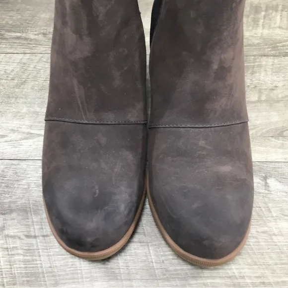 Sorel NL3754 Brown Leather Joan of Arctic II Chelsea Winter Snow Women Boots 7.5