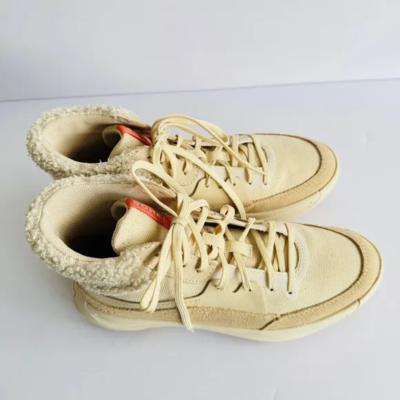 Sorel Ona Womens Cozy Booties Ankle Sneaker Boots Shearling Size 7 Beige Outdoor
