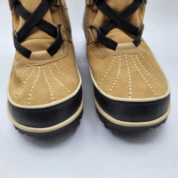 Sorel Tivoli II Winter Lace Up Faux Fur Trim Boots Women's Size 6 NWOT