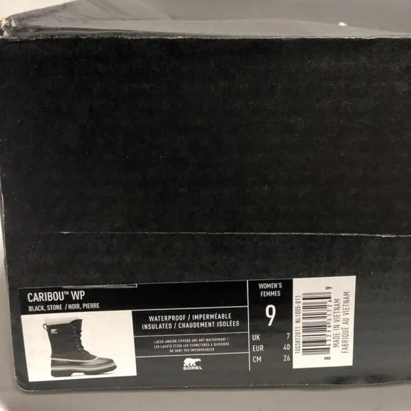 Sorel Women’s Caribou, Waterproof Winter Boots Black, Size 9M