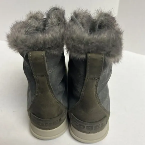 Sorel Women's Explorer Joan Waterproof Winter Boots Gray, Size 6 M