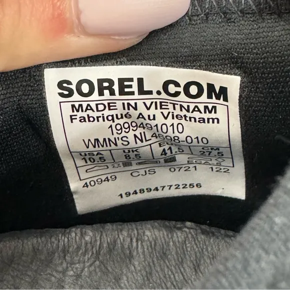 Sorel X PAPER Kinetic Impact Strap Black Sneakers Shoes