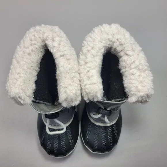 Sorel Yoot Pac‎ Nylon Gray Children Unisex Size 11 Waterproof Snow Winter Boots