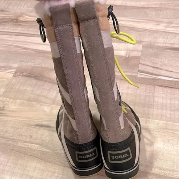 Sorel Glacy Explorer tall snow winter boots size 8