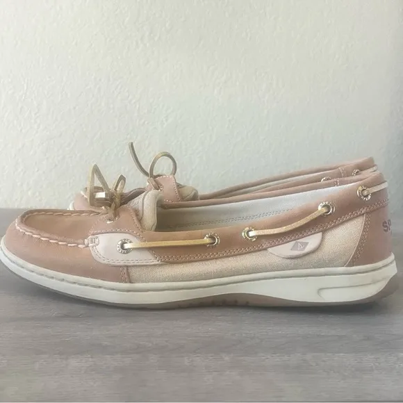 Sperry Angelfish Metallic Boat Shoe Size 8.5
