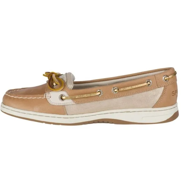 Sperry Angelfish Metallic Boat Shoe Size 8.5
