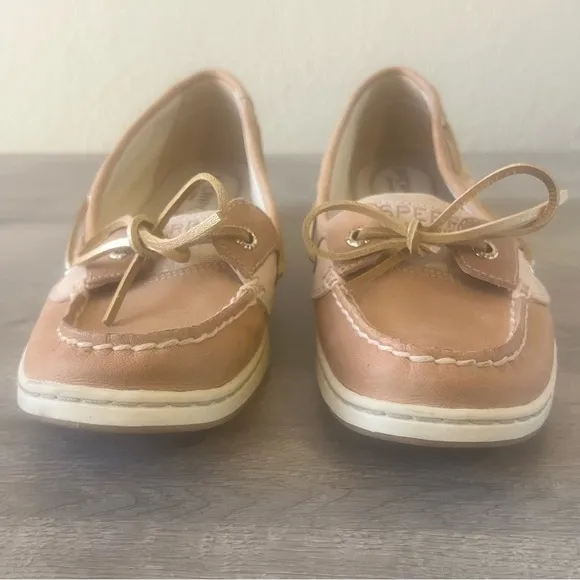 Sperry Angelfish Metallic Boat Shoe Size 8.5