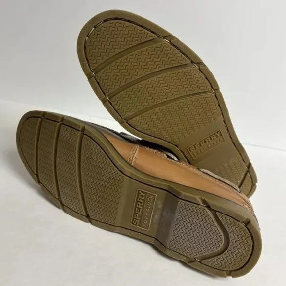 Sperry Men’s Leeward 2-Eye Boat Shoes Brown, Size 9 M