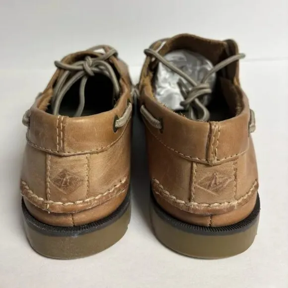 Sperry Men’s Leeward 2-Eye Boat Shoes Brown, Size 9 M