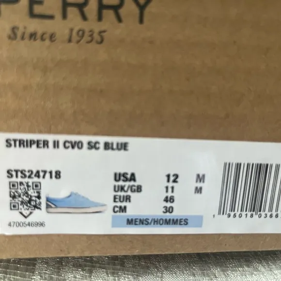 Sperry Mens Striper II CVO Seacycled Sneakers Boat Shoes Summer Wedding Size 12