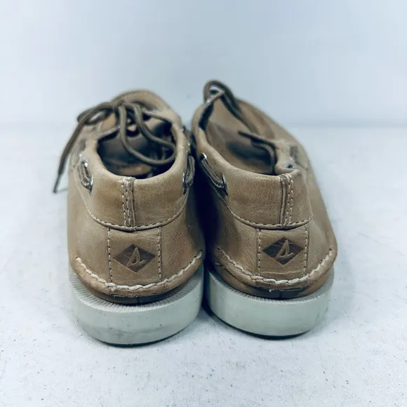 Sperry Men's Top-Sider Leeward 2 Eye Boat Shoes, Oatmeal, Size 7.5 M US