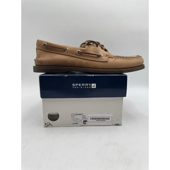 Sperry SAHARA Men's NEW Boat Shoe Brown US Size 9 Small (0197640)