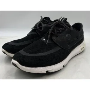 Sperry Shoes Mens Sz 12M Black Top-Sider 7 Seas 3-Eye Boat Shoe Lace Up