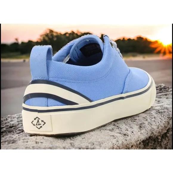 Sperry Striper II Seacycled Beach Blue Summer Deck Boat Shoes Mens 11 Fast Ship