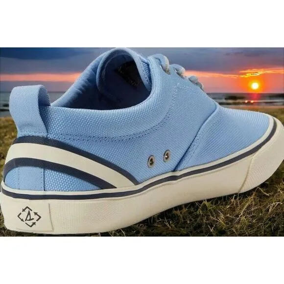 Sperry Striper II Seacycled Beach Blue Summer Deck Boat Shoes Mens 11 Fast Ship