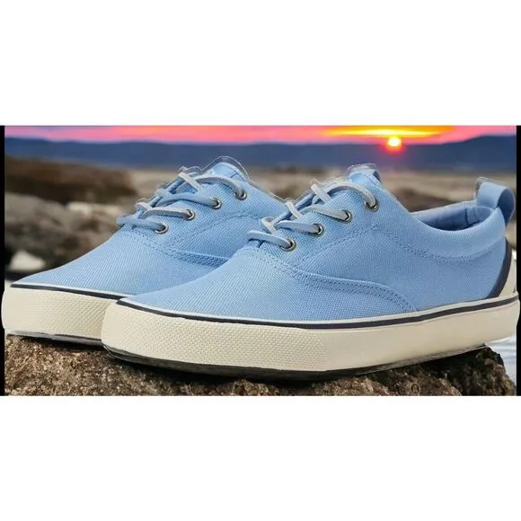 Sperry Striper II Seacycled Beach Blue Summer Deck Boat Shoes Mens 11 Fast Ship
