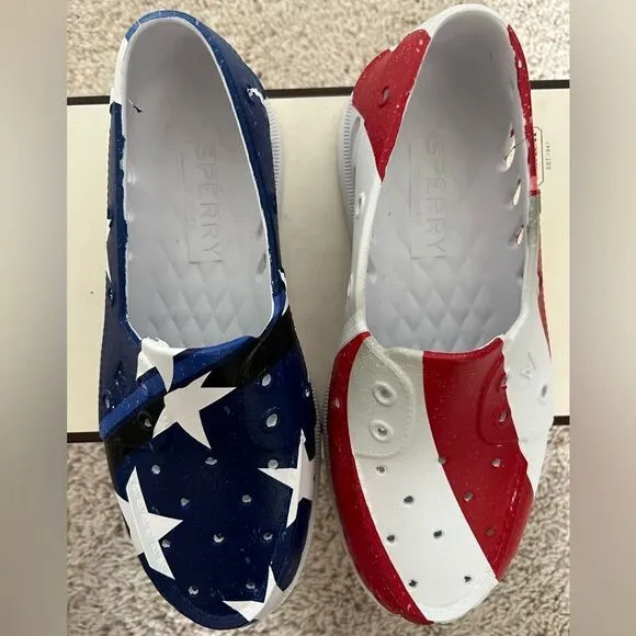 Sperry Top-Sider Americana USA Flag Men Boat Shoes