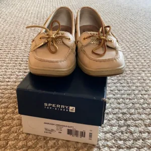 Sperry Top-Sider Angelfish Linen/Gold Glitter Boat Shoes