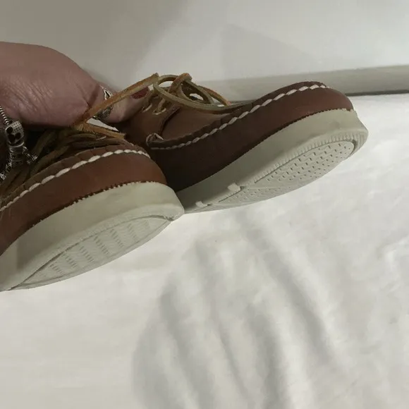 Sperry Top-Sider Boat Shoe Luggage Tan Leather Men's Size 10M