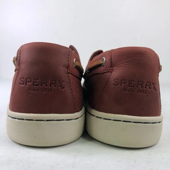 Sperry Top Sider Burgundy Cup 2 eye Boat Shoes Size 11.5