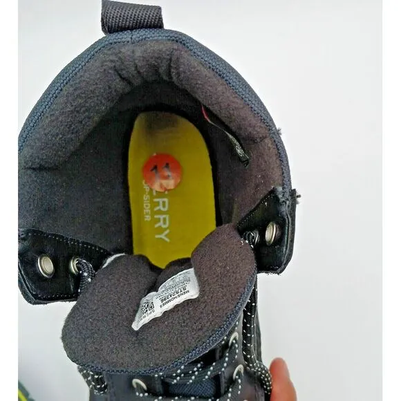 Sperry Top Sider Cannon Winter Waterproof‎ Men's Boots Size 11 Black STS24396