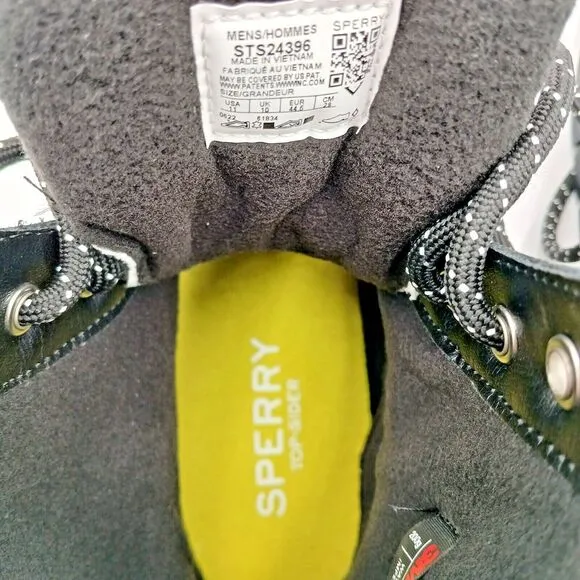 Sperry Top Sider Cannon Winter Waterproof‎ Men's Boots Size 11 Black STS24396