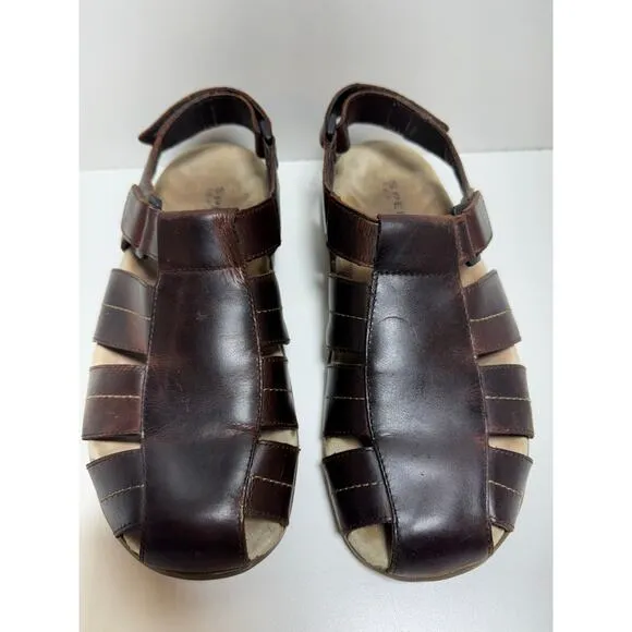 Sperry Top Sider Fisherman Sandals Men Sz 11 M Brown Leather Casual