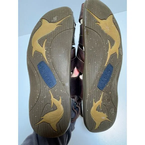 Sperry Top Sider Fisherman Sandals Men Sz 11 M Brown Leather Casual