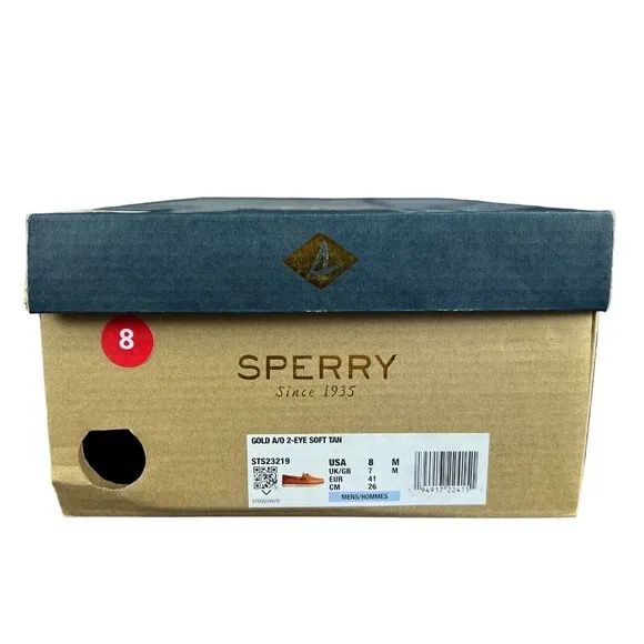 Sperry Top-Sider Halyard CVO Red Wash Lace Up Boat Shoes Men's Sizes 8.5 - 11.5