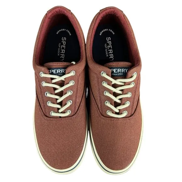Sperry Top-Sider Halyard CVO Red Wash Lace Up Boat Shoes Men's Sizes 8.5 - 11.5