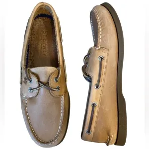 𝅺SPERRY Top Sider Mens Shoes 0197640 Original 2-Eye Color Sahara 9W…Like New