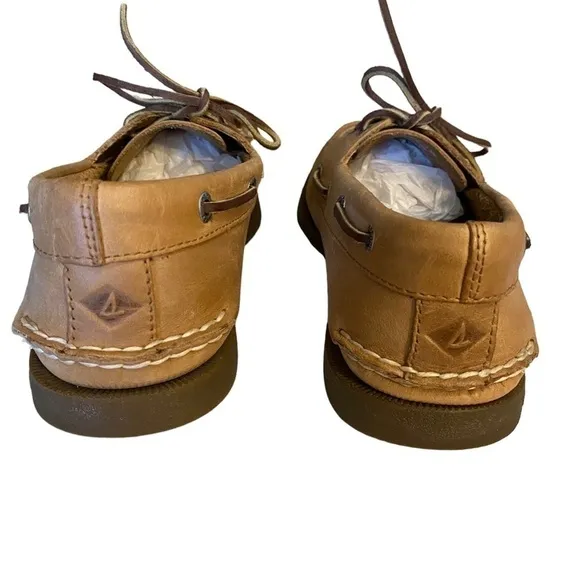 𝅺SPERRY Top Sider Mens Shoes 0197640 Original 2-Eye Color Sahara 9W…Like New