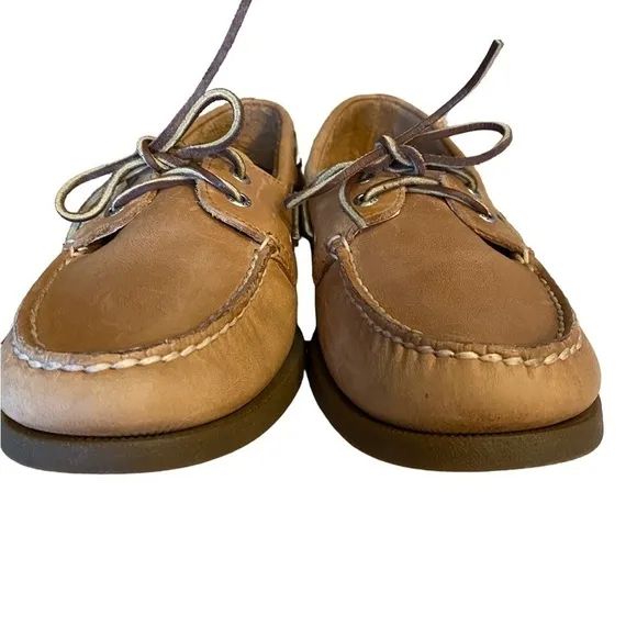 𝅺SPERRY Top Sider Mens Shoes 0197640 Original 2-Eye Color Sahara 9W…Like New