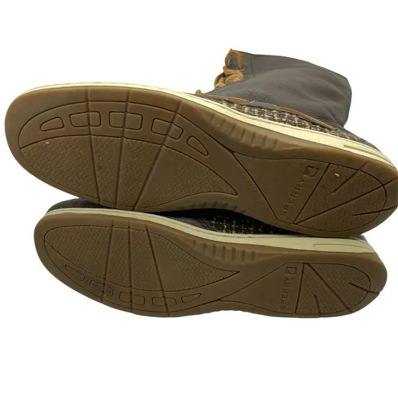 Sperry Top Sider Women's Ladyfish 9173519 Brown Leather Winter Boots Size 7 M