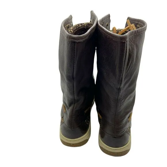 Sperry Top Sider Women's Ladyfish 9173519 Brown Leather Winter Boots Size 7 M