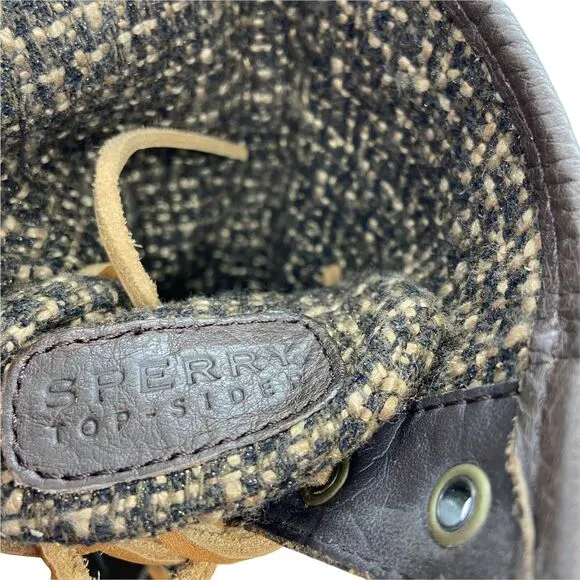 Sperry Top Sider Women's Ladyfish 9173519 Brown Leather Winter Boots Size 7 M