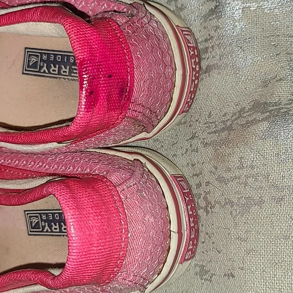 Sperry Topsiders Pink Sequin size 8 M