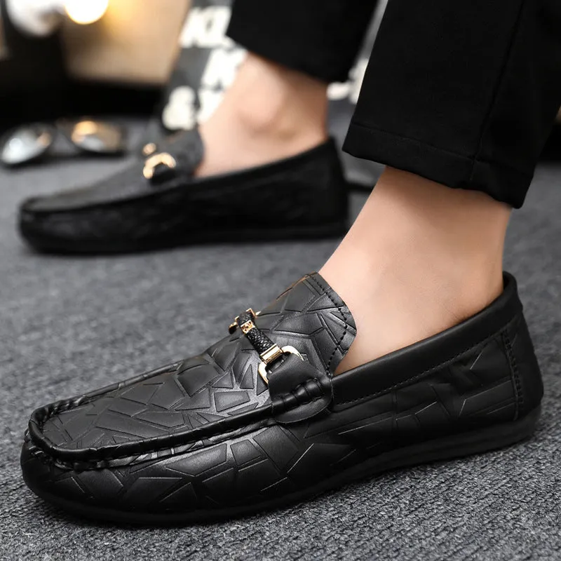 Spring and autumn social guy casual shoes trendy shoes Doudou shoes men lazy shoes cover feet and pedal men's shoes cross-border