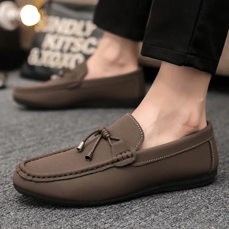 Spring and summer casual shoes trendy shoes men's foot-fitting Doudou shoes men's lazy shoes foot-fitting trend one-pedal men's shoes cloth shoes