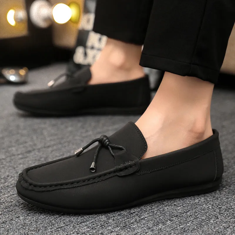 Spring and summer casual shoes trendy shoes men's foot-fitting Doudou shoes men's lazy shoes foot-fitting trend one-pedal men's shoes cloth shoes