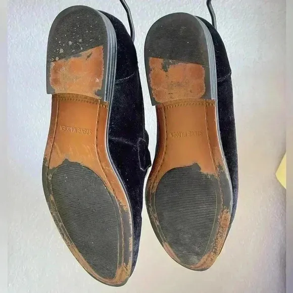 STEVE MADDEN Delrayy Black Velvet Loafers
