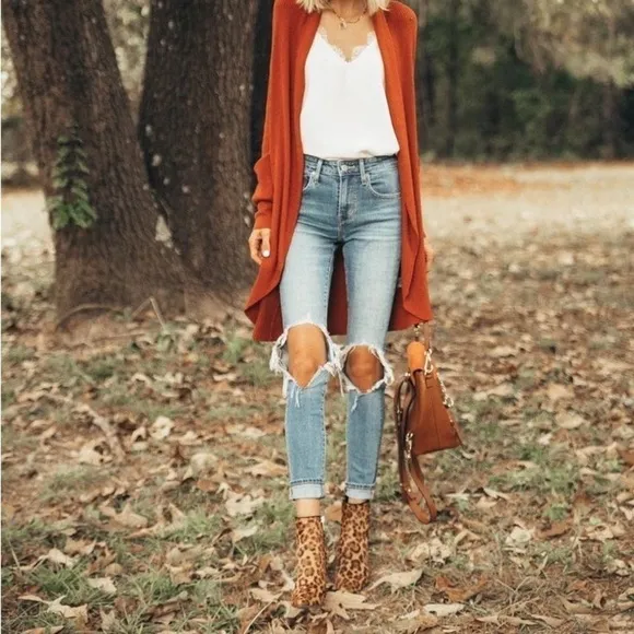 Steve Madden “Pixie” leather calf hair leopard print booties