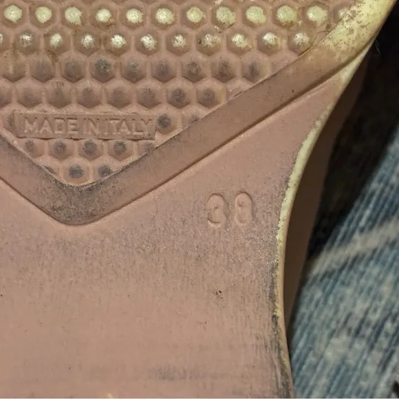 Steve Madden Women's Light Pink Slinky 30 PlatformChunky Slide / Size 38