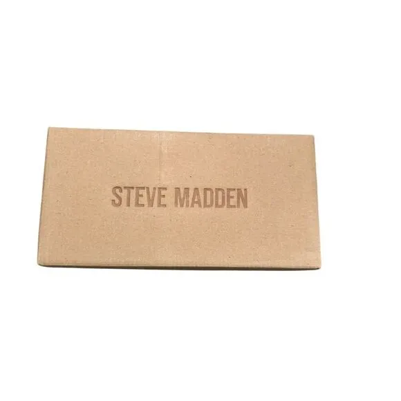 Steve Madden Women's Velcro Closure Slide Sandals Brown Size 9.5 Casual
