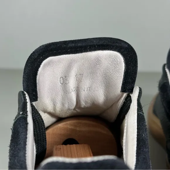 Stone Island by DIEMME Black Leather Gum Low Sneakers