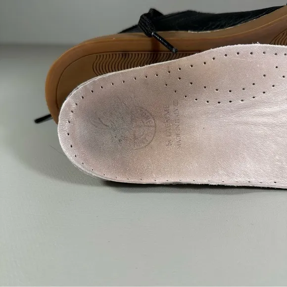 Stone Island by DIEMME Black Leather Gum Low Sneakers