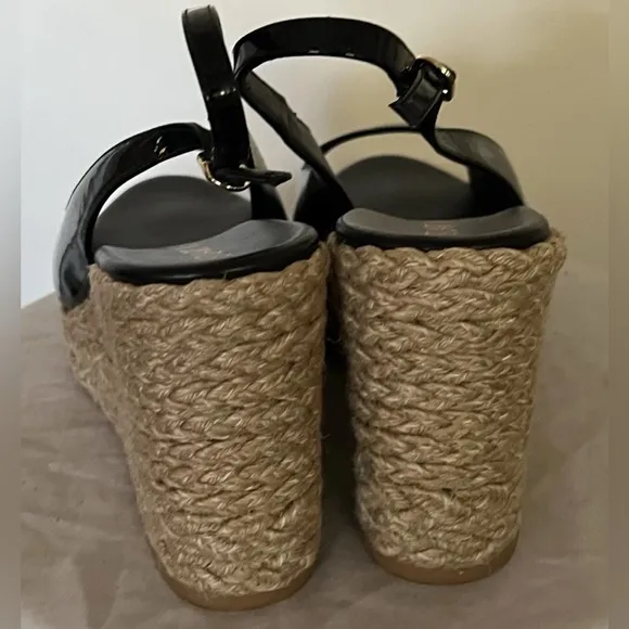 Stuart Weitzman Island Slingback Sandal Wedge Shoes Size US 11.5 New