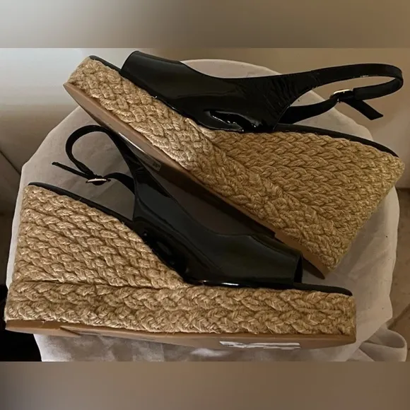 Stuart Weitzman Island Slingback Sandal Wedge Shoes Size US 11.5 New