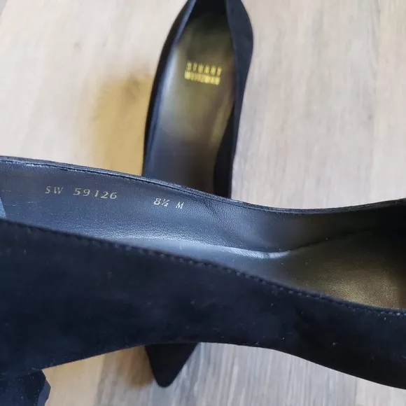 STUART WEITZMAN SUEDE BUCKLE SHOES